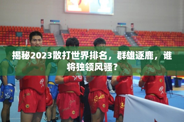 揭秘2023散打世界排名，群雄逐鹿，谁将独领风骚？