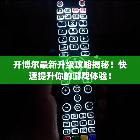 开博尔最新升级攻略揭秘！快速提升你的游戏体验！