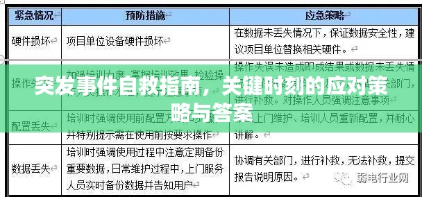 突发事件自救指南，关键时刻的应对策略与答案